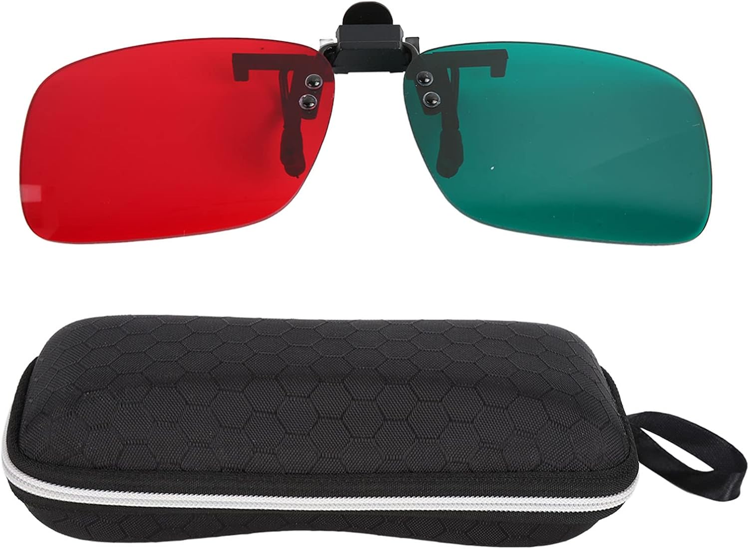 Skiennix Red Green Glasses - Amblyopia Vision Correction with Protective Glasses Box | Left Green, Right Red