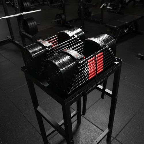 **Regine Switzerland Adjustable Dumbbell Stand - Heavy Duty Kettlebell Storage Rack | Space-Saving Design, 500-800 lbs Capacity**