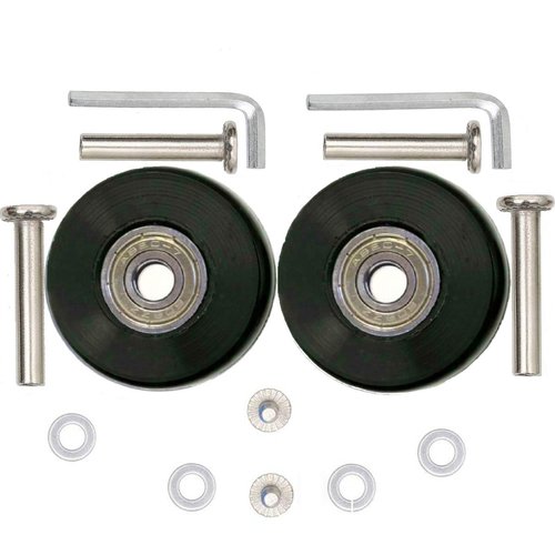 ORO 1 Pair Luggage Wheels Replacement 40 * 18mm Case Wheels with 8mm Bearings for Suitcase and Inline Skate