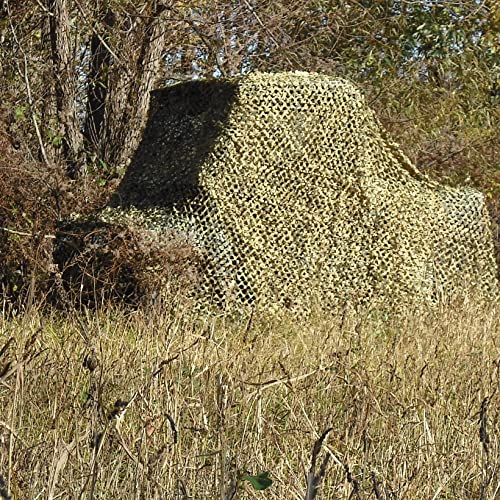 Small Camouflage Netting 9'10" x 9'10" Prairie Grass 3D Waterproof & UV Resistant