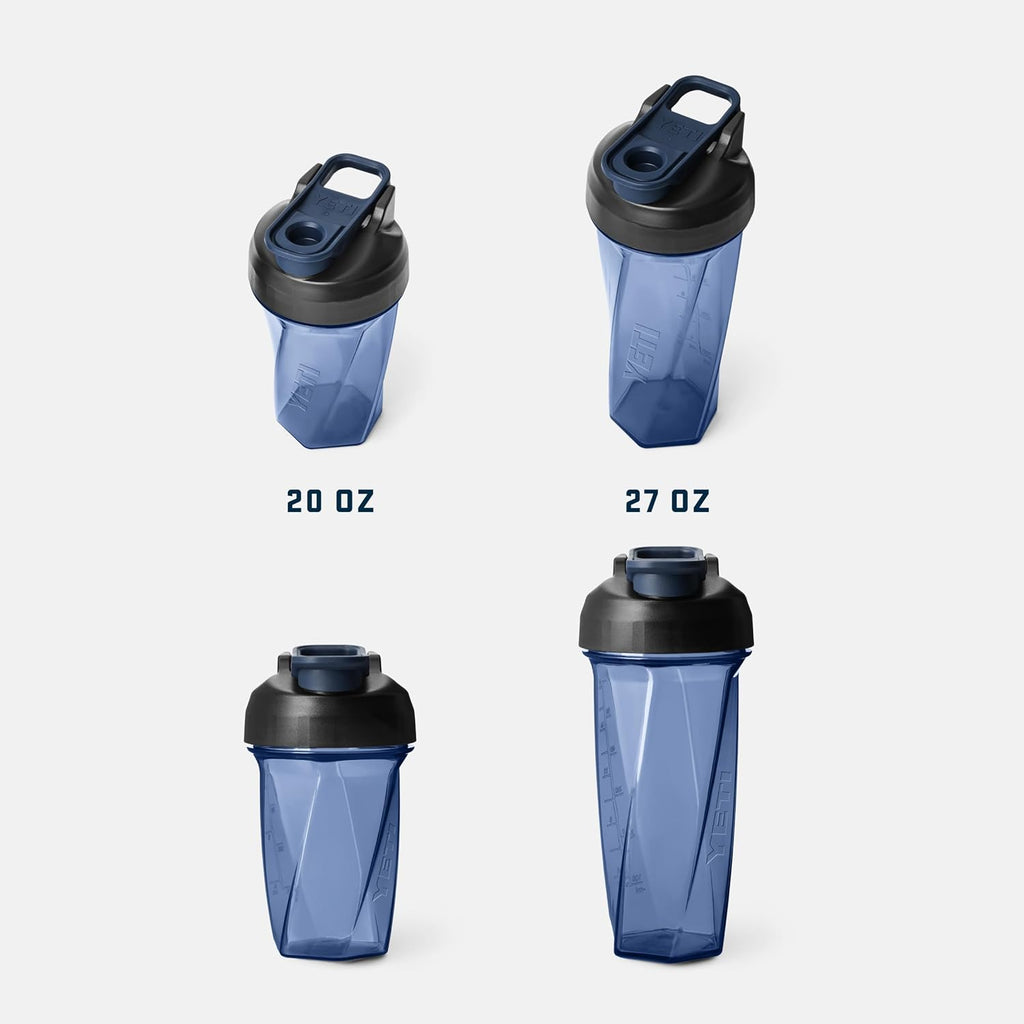 YETI Yonder Helimix Vortex Blender Shaker Bottle - 20oz | Portable Protein Drink Cup | Dishwasher Safe, Clear