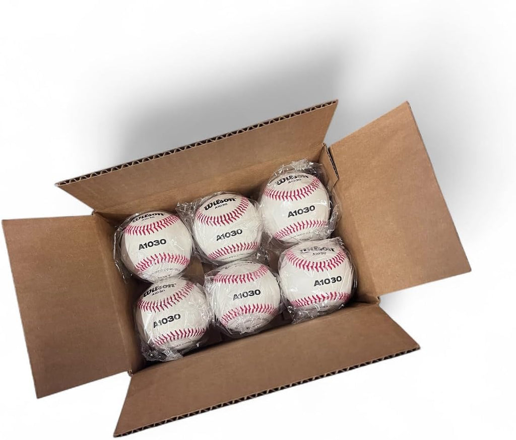 Wilson WTA1030B Baseballs - Premium Quality 6-Pack for Enhanced Performance and Durability