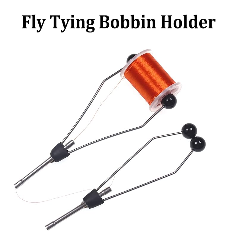 Fly Tying Bobbin Holder Set — 5 Pieces Bi-Ceramic Tip Spool Threaders 4.3in