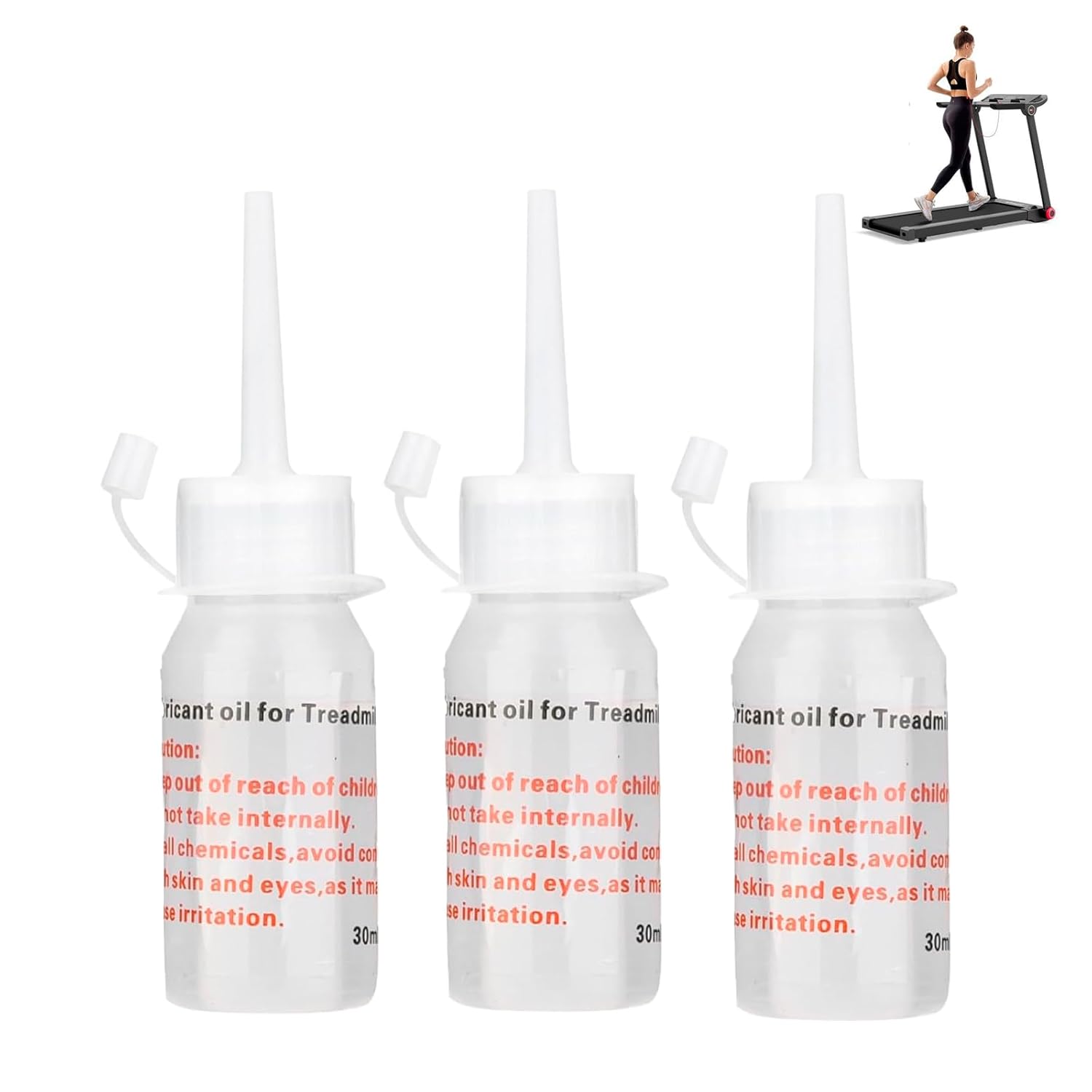 Skiennix Silicone Treadmill Belt Lubricant - 3 x 30ml for Smooth Home Walking & Desk Treadmills