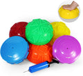 Yes4All Hedgehog Balance Pods - Core Body Exercise Balance Set for Youth & Adults | Includes Hand Pump - Set of 5