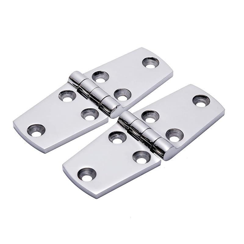 Marine Grade 316 Stainless Steel Door Hinges 4x1.5 in Heavy Duty Pack of 2 with Screws