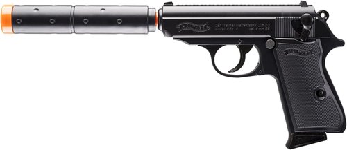 Elite Force Walther PPK/S 6mm BB Pistol Airsoft Gun Kit - Includes 400 BBs & Extra Magazine, Black