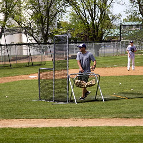 6' L-Screen Baseball & Softball Safety Screen - Portable Batting Practice Shield