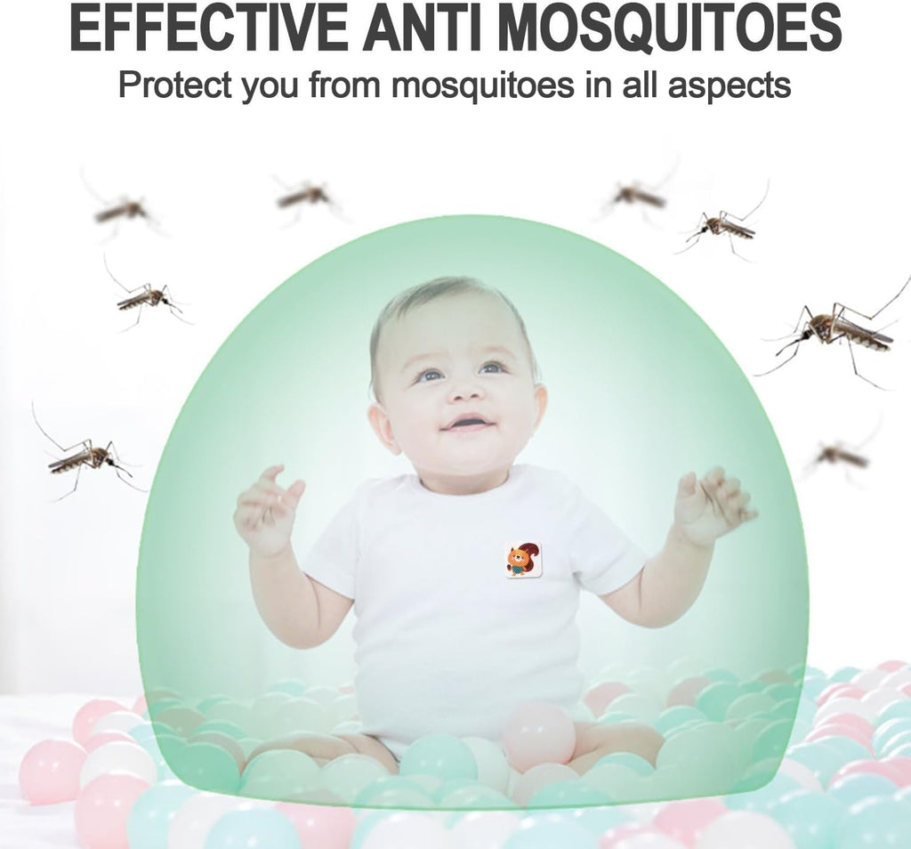 Skiennix Mosquito Repellent Stickers - 240 Pcs Natural Patches & 5 Individually Wrapped Bracelets for Kids & Adults | Perfect for Outdoor Activities