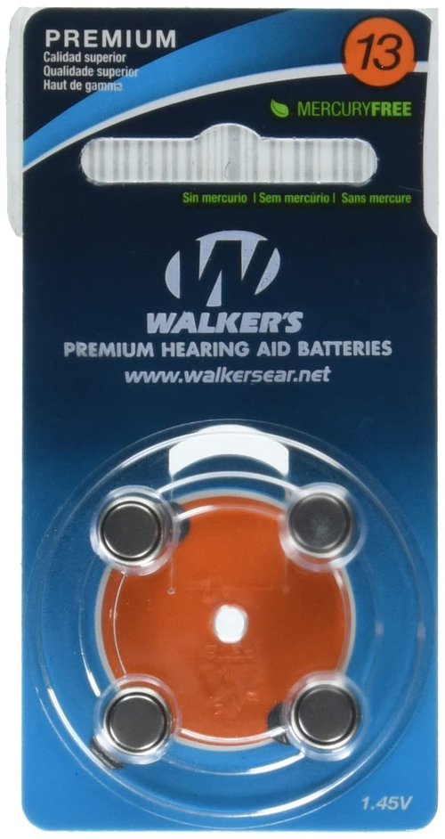 Walker's Game Ear 4-Pack Air Cell Batteries (Fits The Walker elite series of BTE)