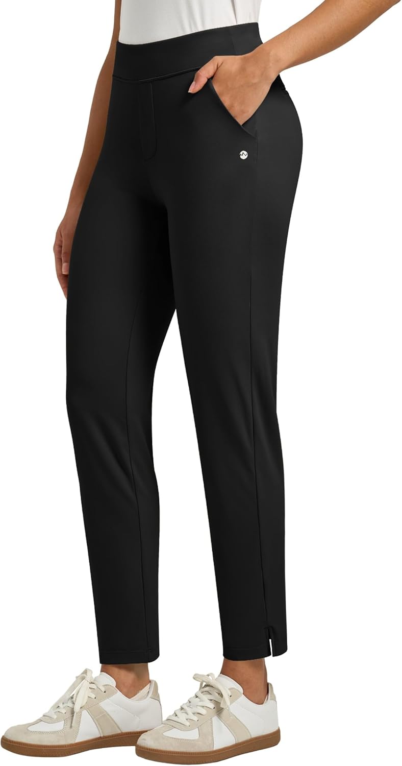 Willit Women's Golf Pants - Ankle Travel Stretch Design | Casual Dress Work Pants with 2 Pockets