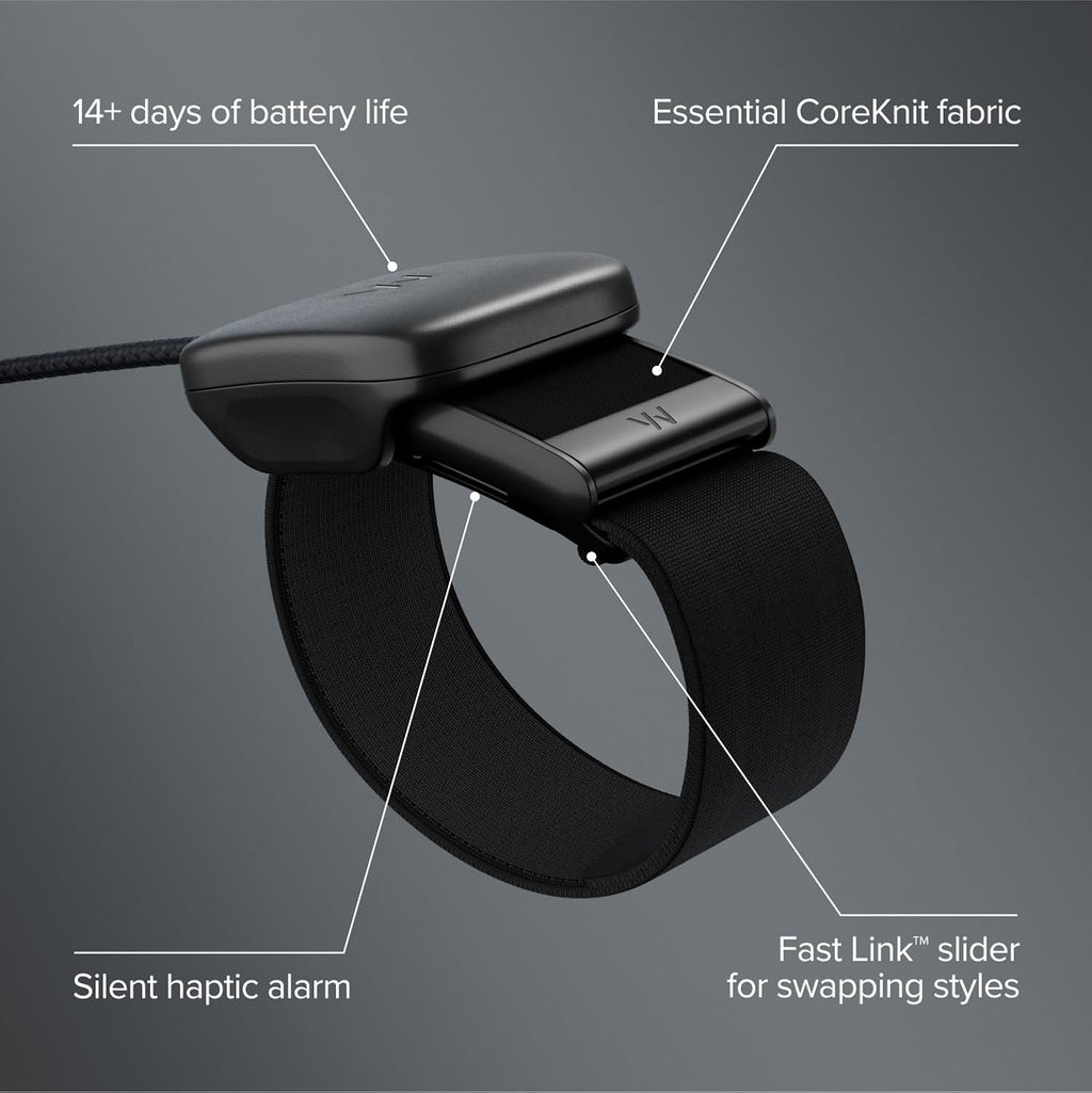 WHOOP 5.0 Health & Fitness Wearable Bundle - 12-Month Membership, CoreKnit Wristband & Battery Pack - Jet Black Activity Tracker with Sleep & Recovery Insights