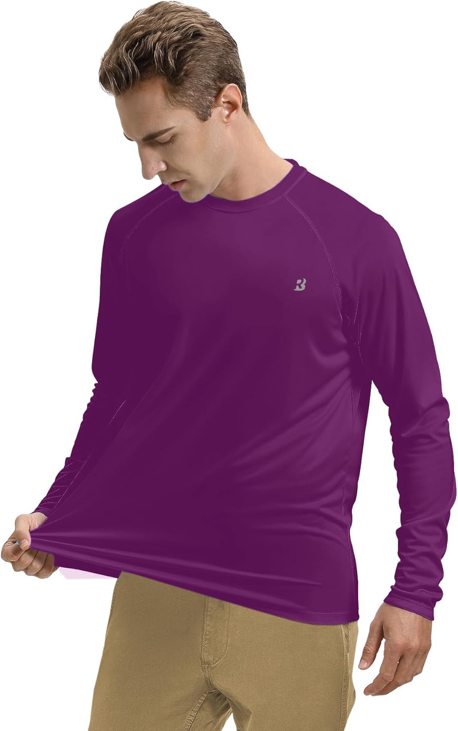 Roadbox UV Sun Protection Shirt - Men's Long Sleeve UPF 50+ Rash Guard for Fishing & Outdoor Activities