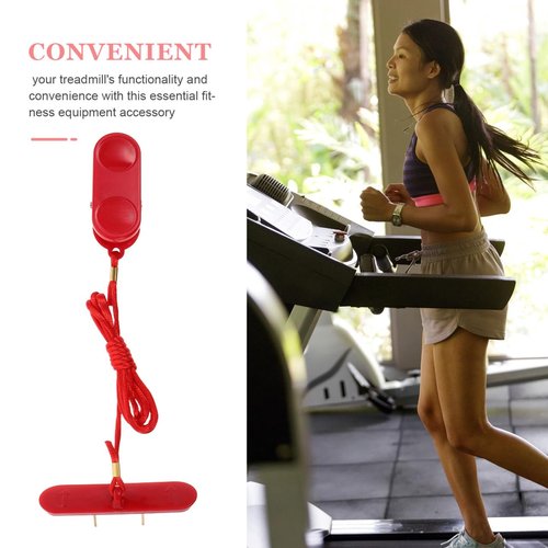 BCOATH Treadmill Safety Key Replacement with Dual Insert Emergency Stop Switch Compatible with Various Fitness Equipment Accessories 2.04X0.78X0.78In