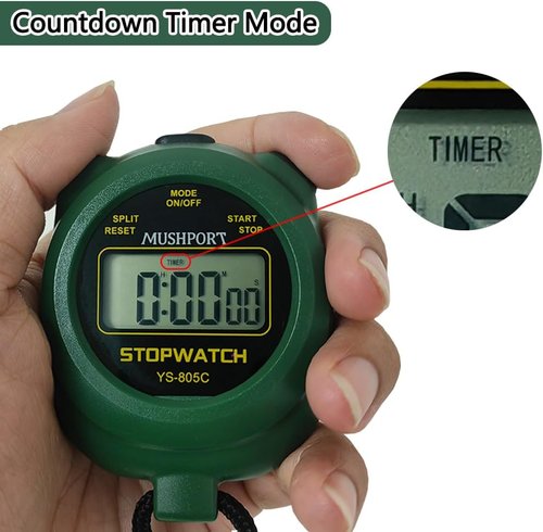 Digital Stopwatch Timer by [Brand Name] - 2 Pack with Large Display & Countdown Feature | AAA Battery Included