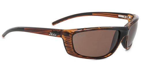 Hobie Cabo Sport Polarized Sunglasses for Men - Hydroclean 360 Polarized, Anti-Fog Gasket UV Protection - Mens Sunglasses, Sun Glasses Gift for Men - Wood Grain Frame, Copper Lens