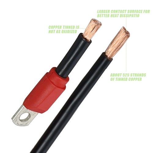 HOGUCAL EZGO Golf Cart Battery Cables for EZGO TXT 1994-Up 36Volt Battery Cables 4 Gauge Wire 7 PCS Durable Connection Kit for Golf Cart Battery Replacement and Maintenance