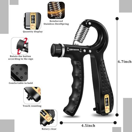 Grip Trainers - Forearm Strengtheners & Finger Trainers for Enhanced Grip | 5-Pack Set