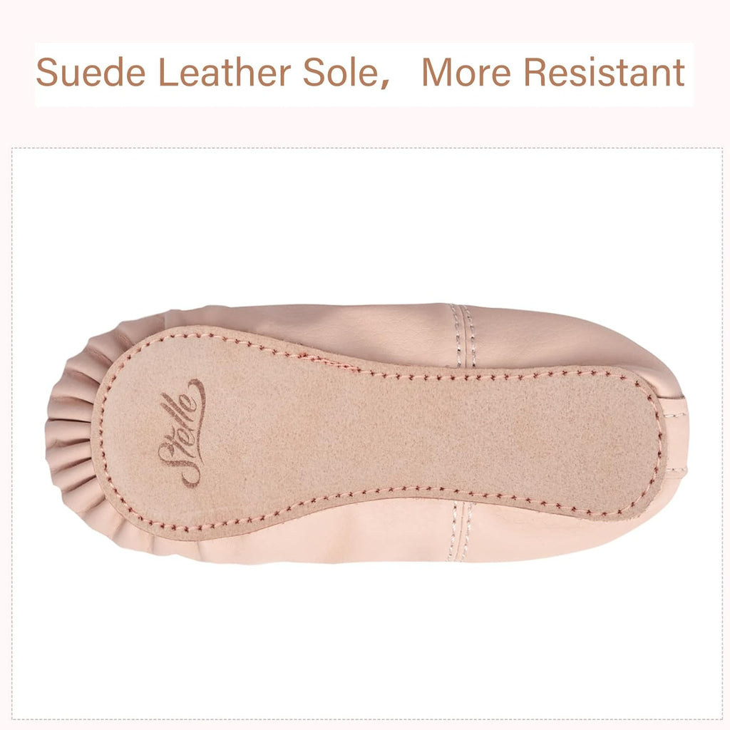Stelle Ballet Shoes - Professional Close-Fit PU Dance Slippers for Kids | Toddler to Big Kid Sizes