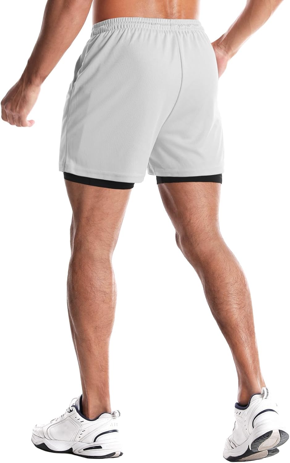 Aolesy Men's Gym Shorts - Lightweight 5”/7” Running Shorts with Liner & 5 Pockets for Ultimate Comfort