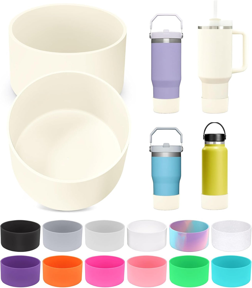 PICcircuit Silicone Bottoms for Stanley Boot | 2PCS for Quencher Adventure & Hydroflask Tumblers - Scratch & Noise Protection