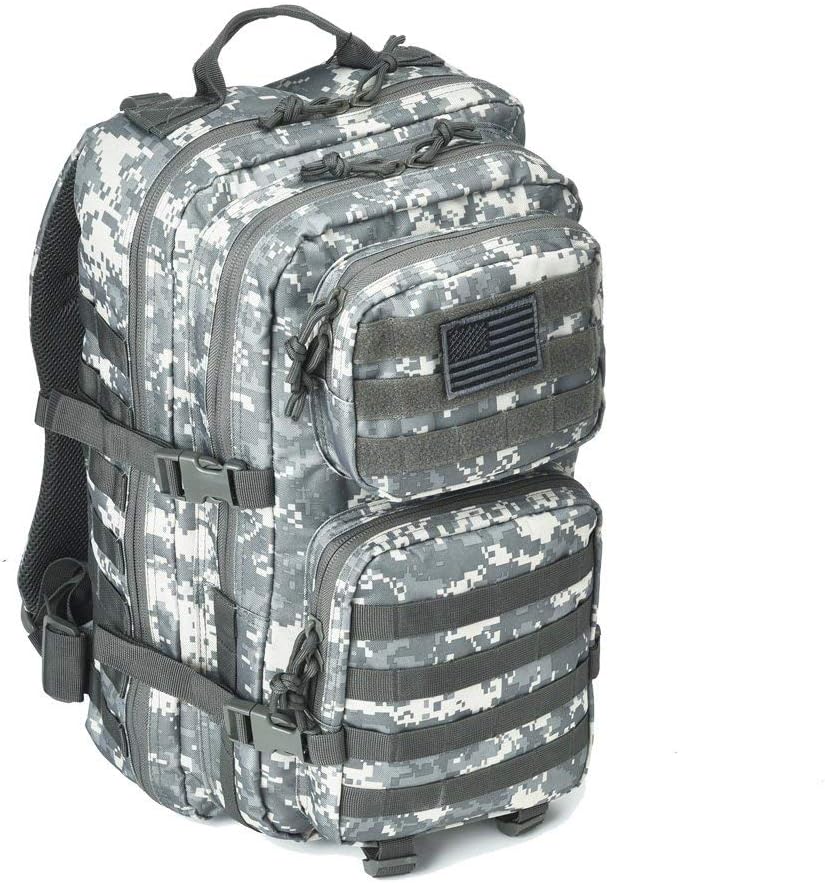 REEBOW GEAR Military Tactical Backpack - Large 3-Day Assault Pack with Molle System | ACU Camo