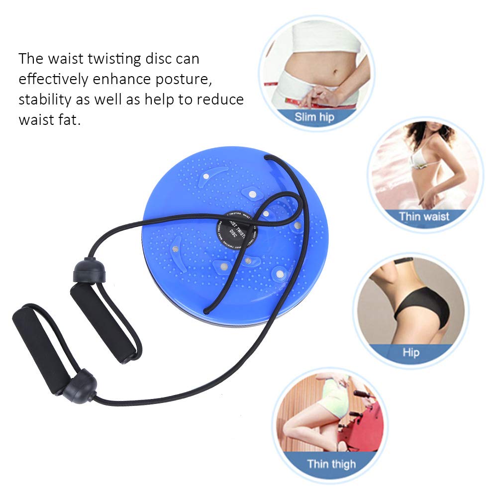 Twisting Disc Board, 25cm Waist Trainer for Fitness & Slimming, Exercise Twist Board with Pull Rope for Aerobic Workouts