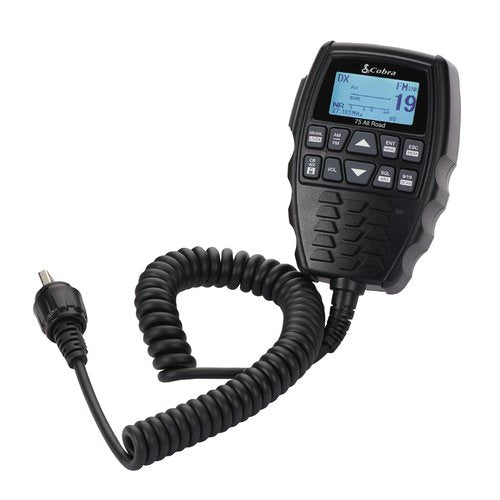 Cobra 75 All Road CB Radio Wireless Microphone with Bluetooth Connectivity - AM/FM, Waterproof, Pack of 1