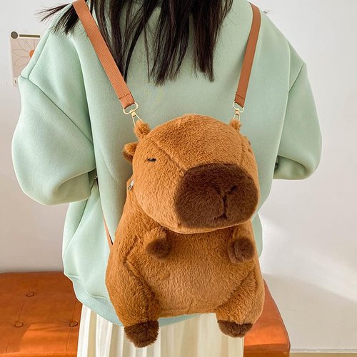 Loizziuy Capybara Flap Backpack Cute Animal for Women Large Capacity Y2k Kawaii Aesthetic Casual Travel Mochilas Daypacks (Cat)