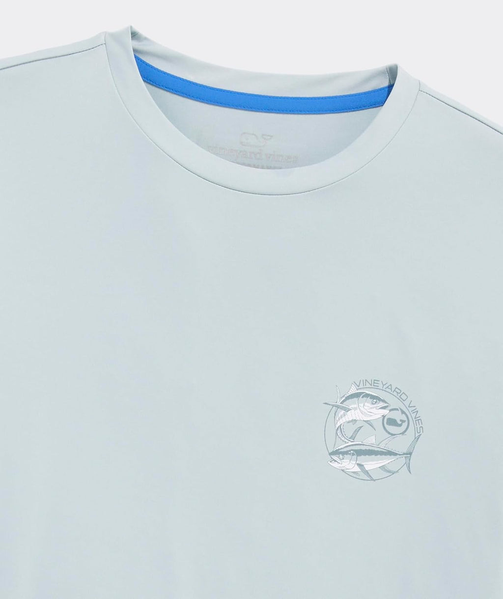 Vineyard Vines Men's Tuna Circle Performance Tee - Short Sleeve, Comfortable Fit, Stylish Design