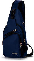 Seoky Rop Sling Backpack - Water-Resistant Nylon Crossbody Bag with USB Charging Port | Unisex Design