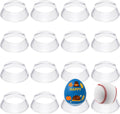 Skiennix 16 Pcs Acrylic Baseball Stand - Clear Ring Display Holders for Sports Balls & Collectibles