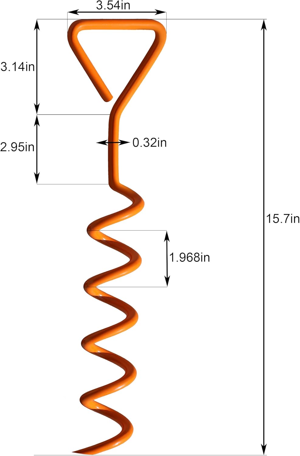 Skiennix Trampoline Anchor Stakes - Heavy Duty Steel Corkscrew Shape for Tents & Canopies