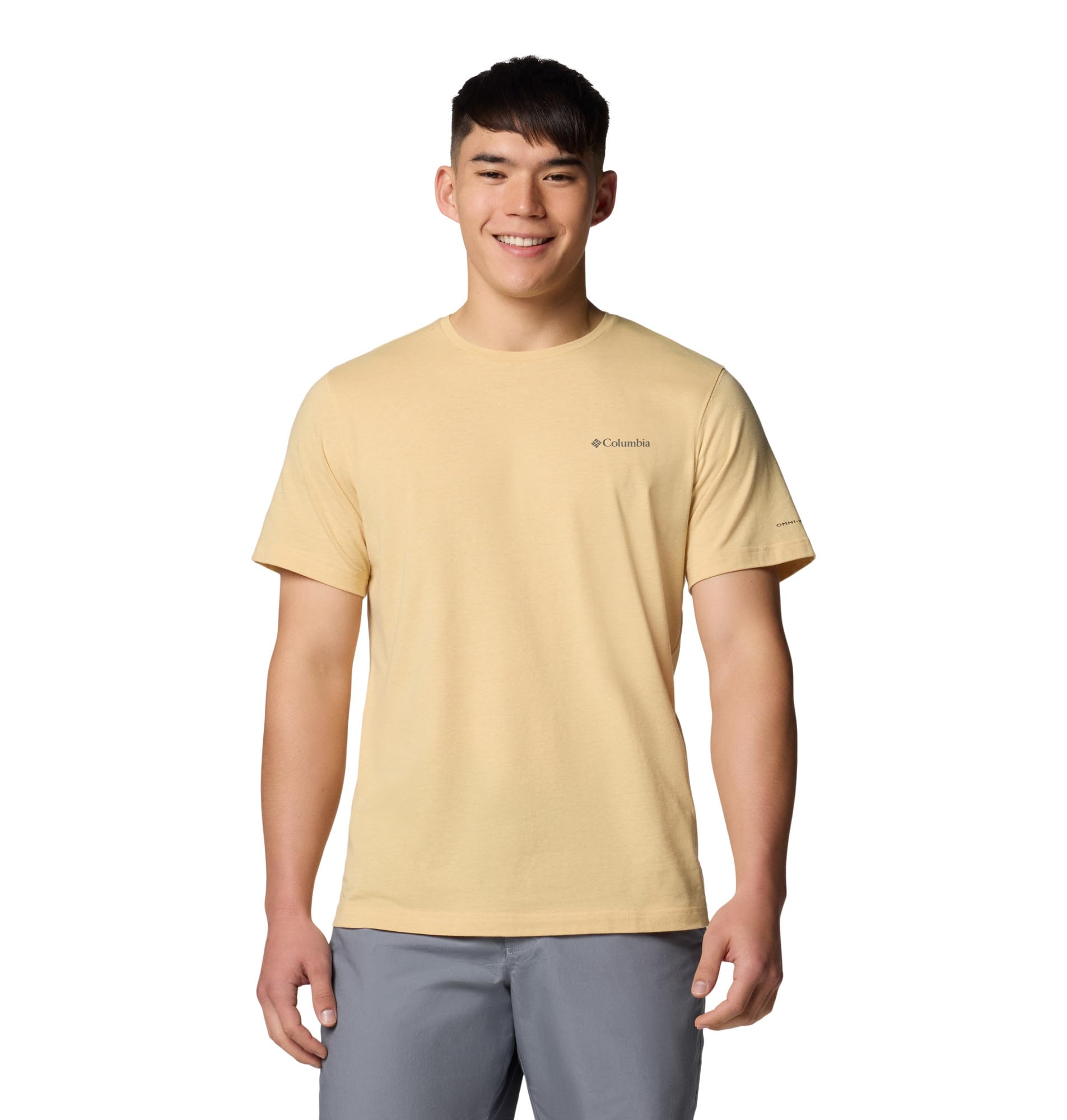 Columbia Mens Thistletown Hills Short Sleeve T-Shirt, Sand Dune Heather, 3X