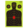 Splatter Shooting Targets 12x18 Inch, Instant Shoot and See Targets with Yellow Impact Marks, Self-Adhesive Target Stickers for BB Guns, Pellet Guns 10/25/50 Pack (50)
