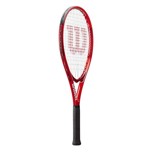 Wilson Federer Pro Staff Precision XL 110 Gloss Red Tennis Racquet in Grip Size 4 3/8" Bundled with a Navy Advantage 2.5 Tennis Bag (Incredible Feel and Control)