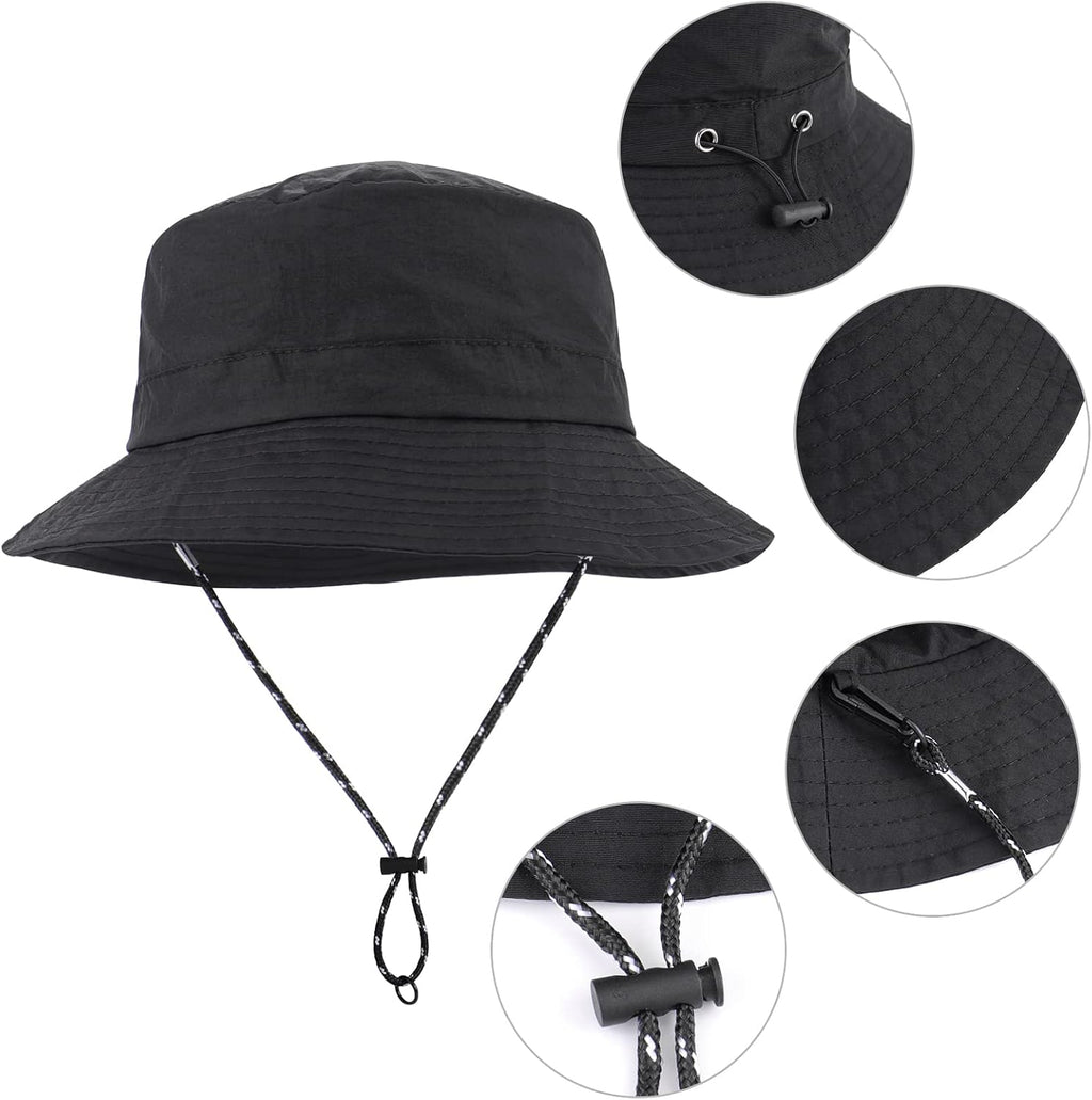 Skiennix Sun Hat - Wide Brim UPF 50+ Waterproof Fishing & Bucket Hat | Foldable for Hiking & Camping