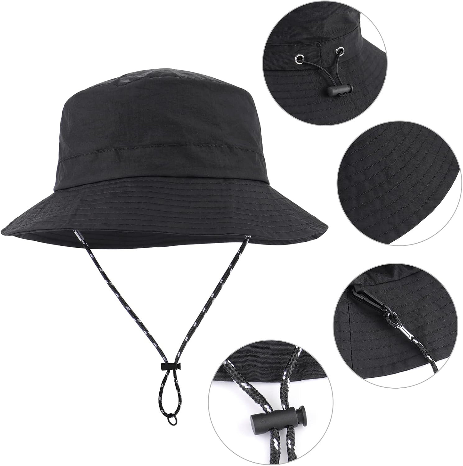 Skiennix Sun Hat - Wide Brim UPF 50+ Waterproof Fishing & Bucket Hat | Foldable for Hiking & Camping