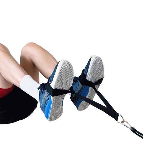 Hip Flexor Training Strap | for Knees Over Toes Workout Cable Machine Attachment | Reverse Squat Strap | Foot Strap