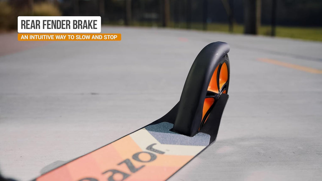 Razor A5 Lux Kick Scooter - Durable 8" Urethane Wheels, Stylish Anodized Finish for Kids 8+