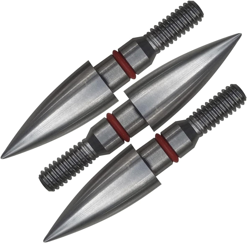 Skiennix Stainless Steel Archery Field Points - Precision Tips in Multiple Diameters & Weights (12 Pack)