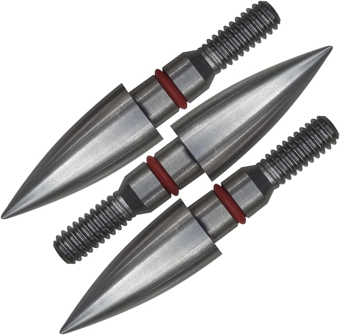 Skiennix Stainless Steel Archery Field Points - Precision Tips in Multiple Diameters & Weights (12 Pack)