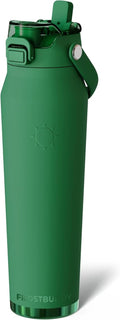 Frost Buddy 32oz Insulated Water Bottle - Leak-Proof Stainless Steel with Straw & Chug Lid | 24-Hour Cold Retention, Cup Holder Friendly