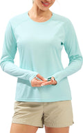 Women's UPF 50+ Sun Shirts Long Sleeve UV Protection Rash Guard Lightweight Quick Dry Workout Hiking Tops for Women