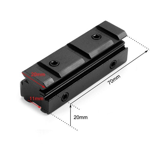 MIZUGIWA 11MM Dovetail - 20MM Scope Rail Converter Adapter for Telescope