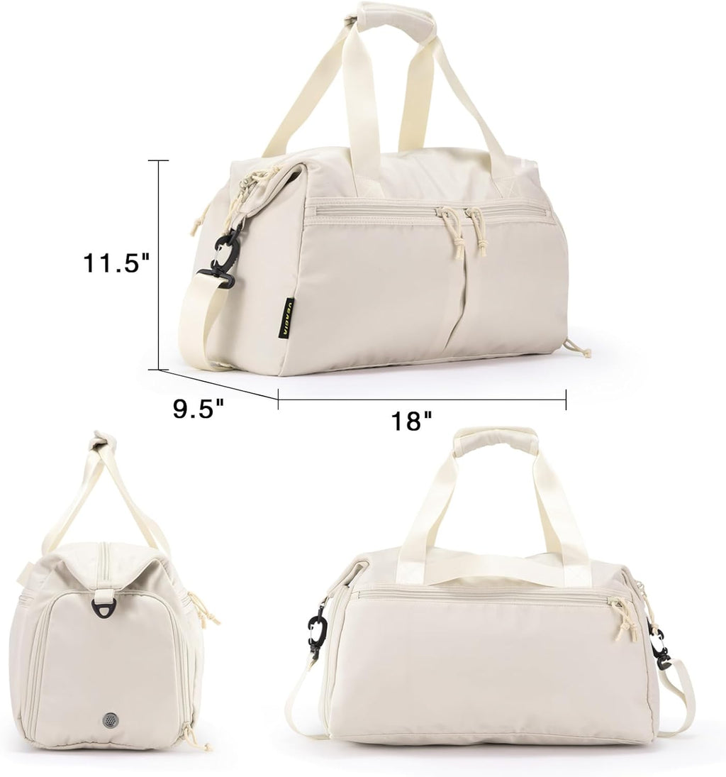 Skiennix Weekender Duffel Bag - Shoe Compartment & Wet Pocket | Versatile Travel & Gym Bag