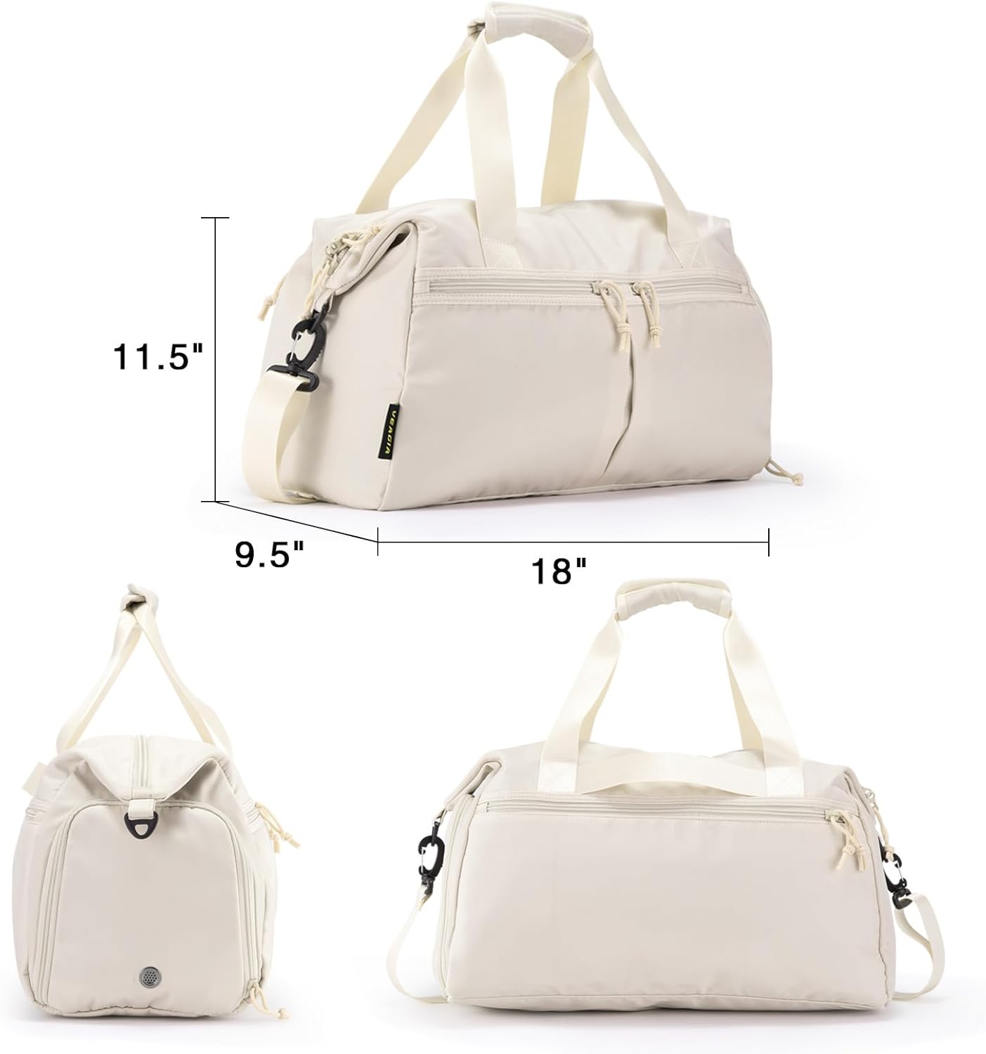 Skiennix Weekender Duffel Bag - Shoe Compartment & Wet Pocket | Versatile Travel & Gym Bag