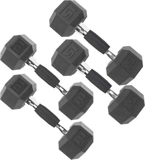 CAP Barbell Coated Dumbbell Weights - Versatile Pairs & Sets for Home Gym Use