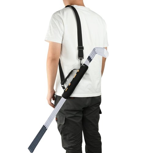 Cosmos Mini Golf Club Bag Portable Golf Club Carrier Sling Strap & Holder Sleeve for Course Training Practice Driving Range Carrier Gift Accessories for Men Women Golfer