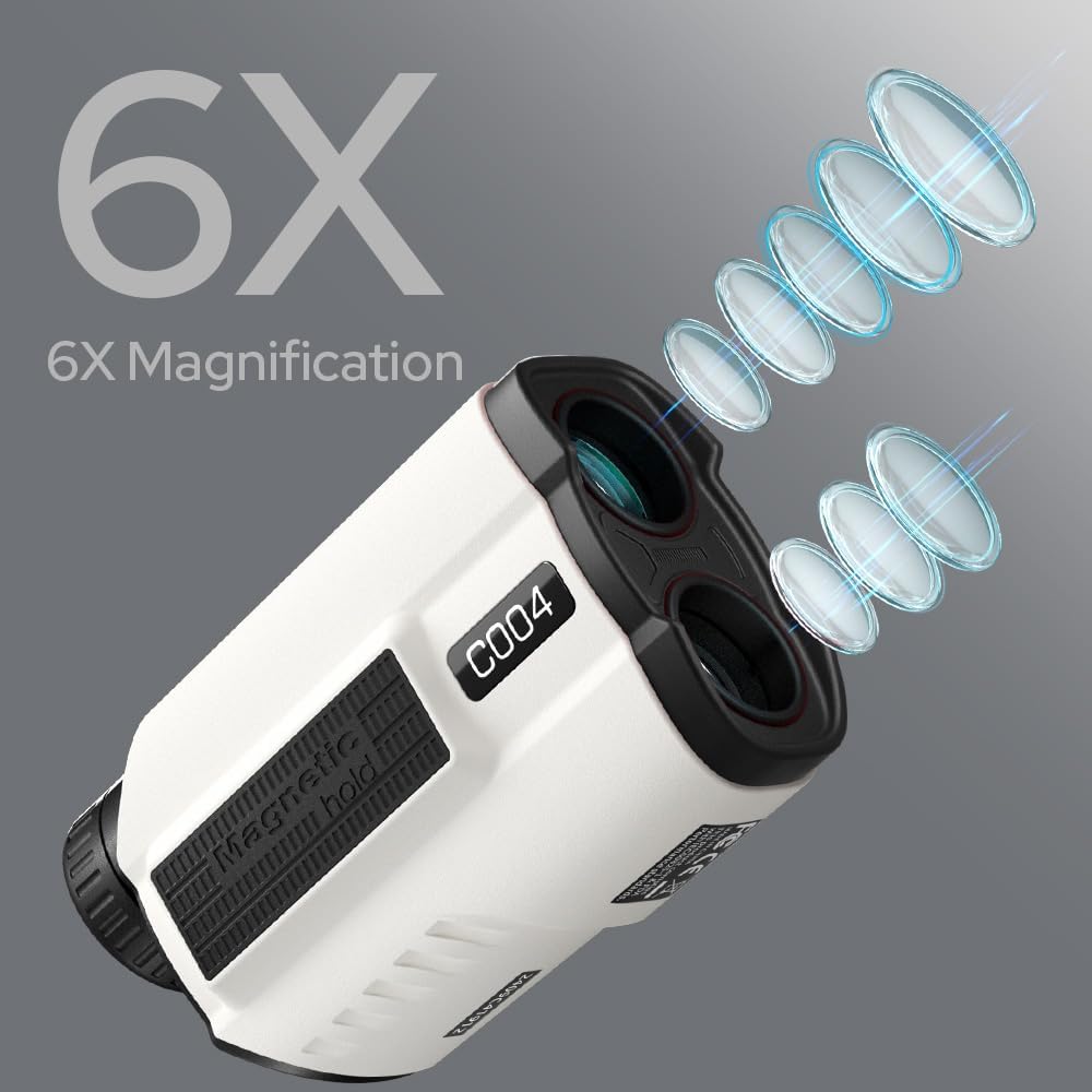 Skiennix Golf Rangefinder - High-Precision 1200 Yards with Slope & Vibration | 7X Magnification, Rechargeable Battery